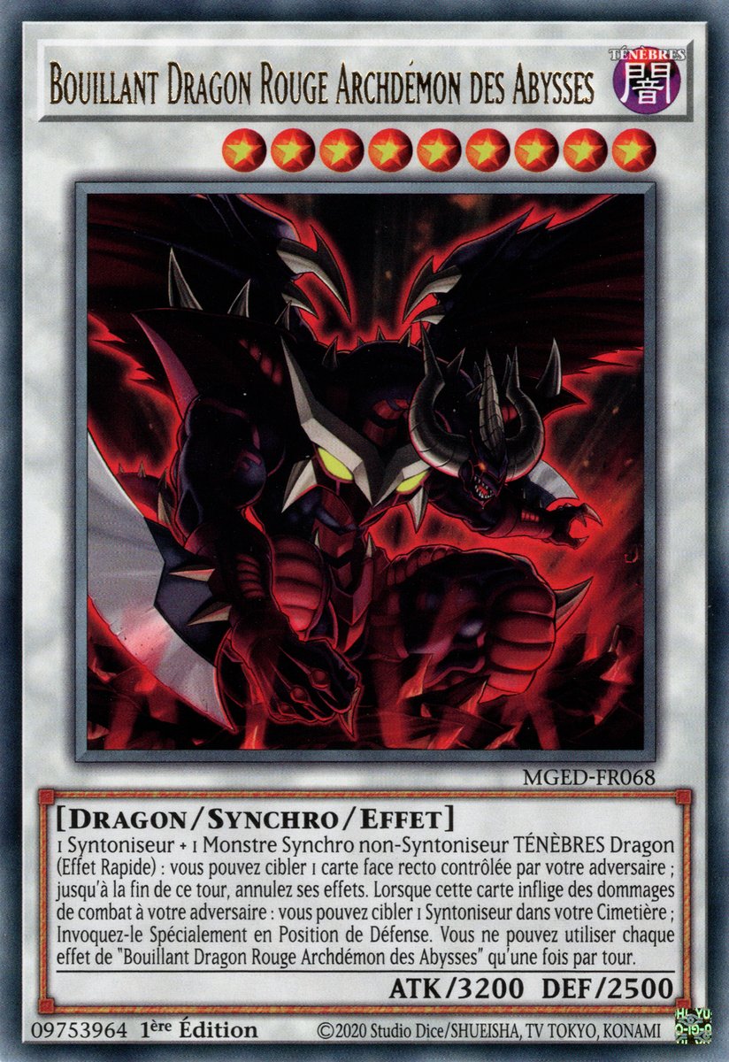 Bouillant Dragon Rouge Archdémon des Abysses