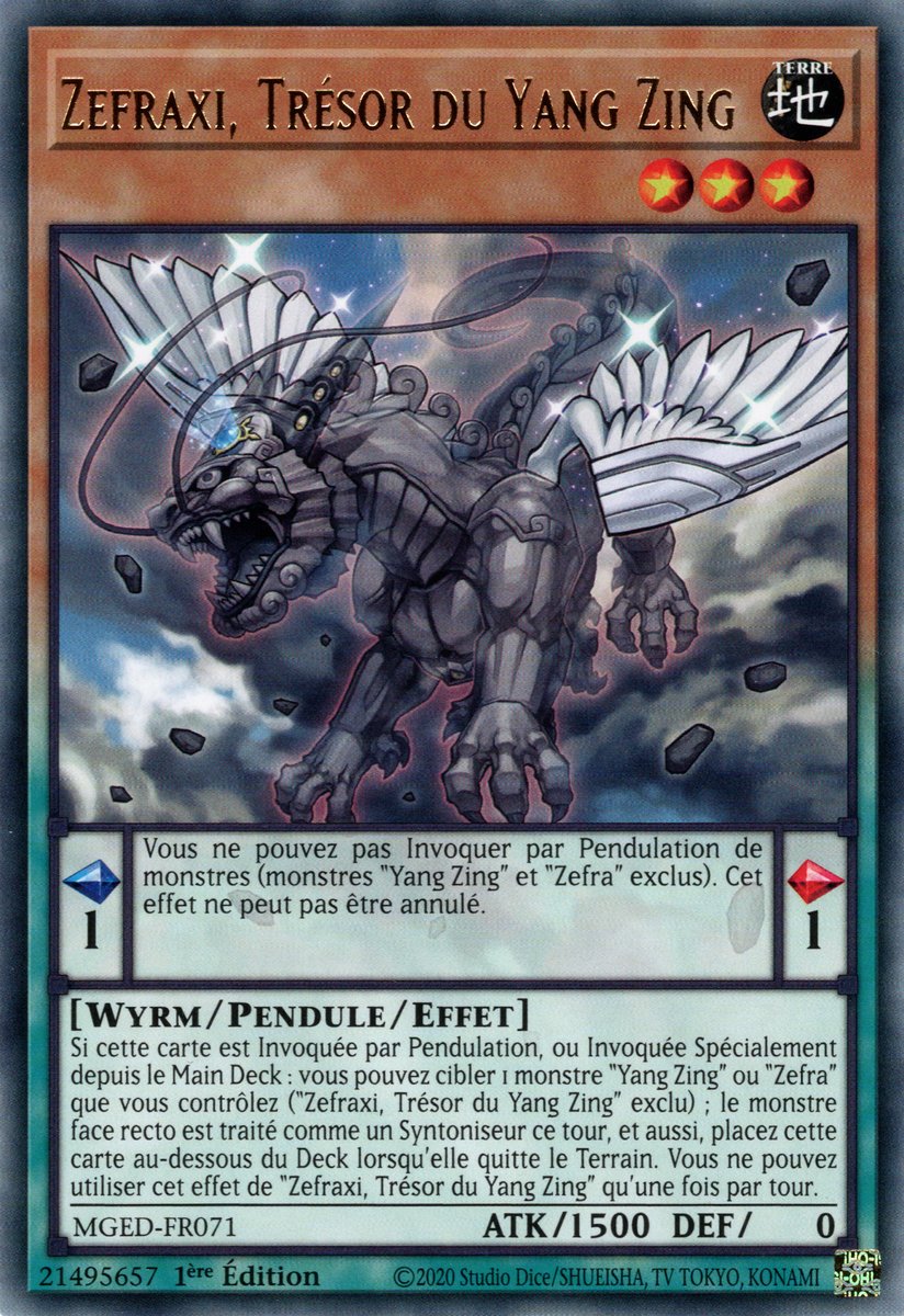 Zefraxi, Trésor du Yang Zing