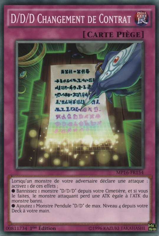 D/D/D Contract Change