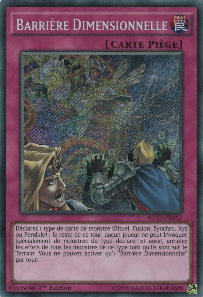 Barrière Dimensionnelle