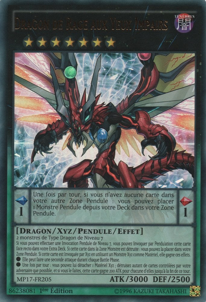 Dragon de Rage aux Yeux Impairs