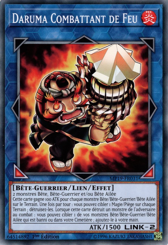 Daruma Combattant de Feu