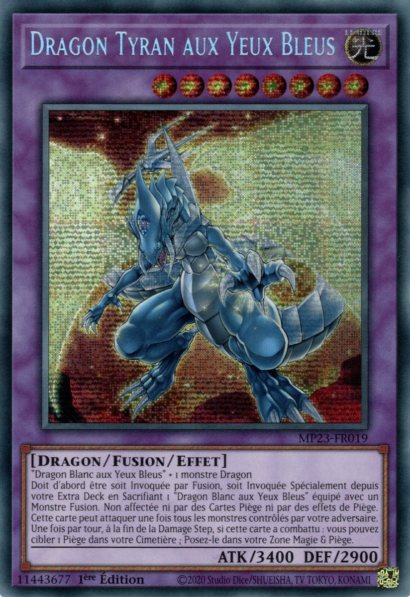 Dragon Tyran aux Yeux Bleus