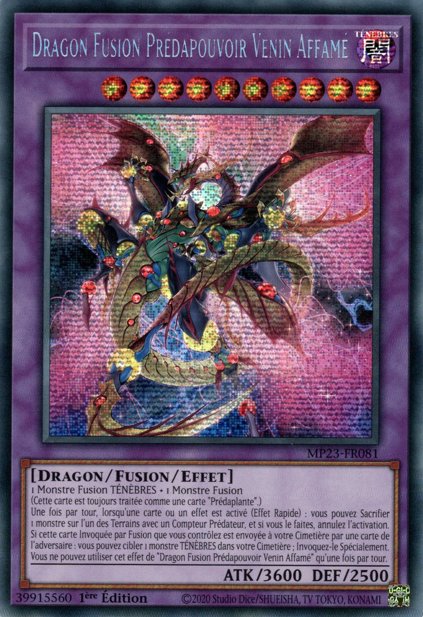 Dragon Fusion Prédapouvoir Venin Affamé
