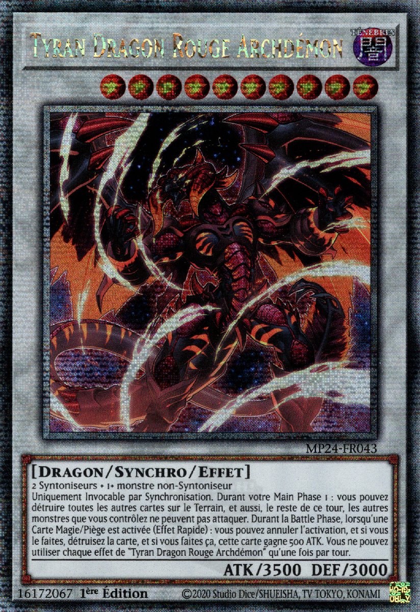 Tyran Dragon Rouge Archdémon