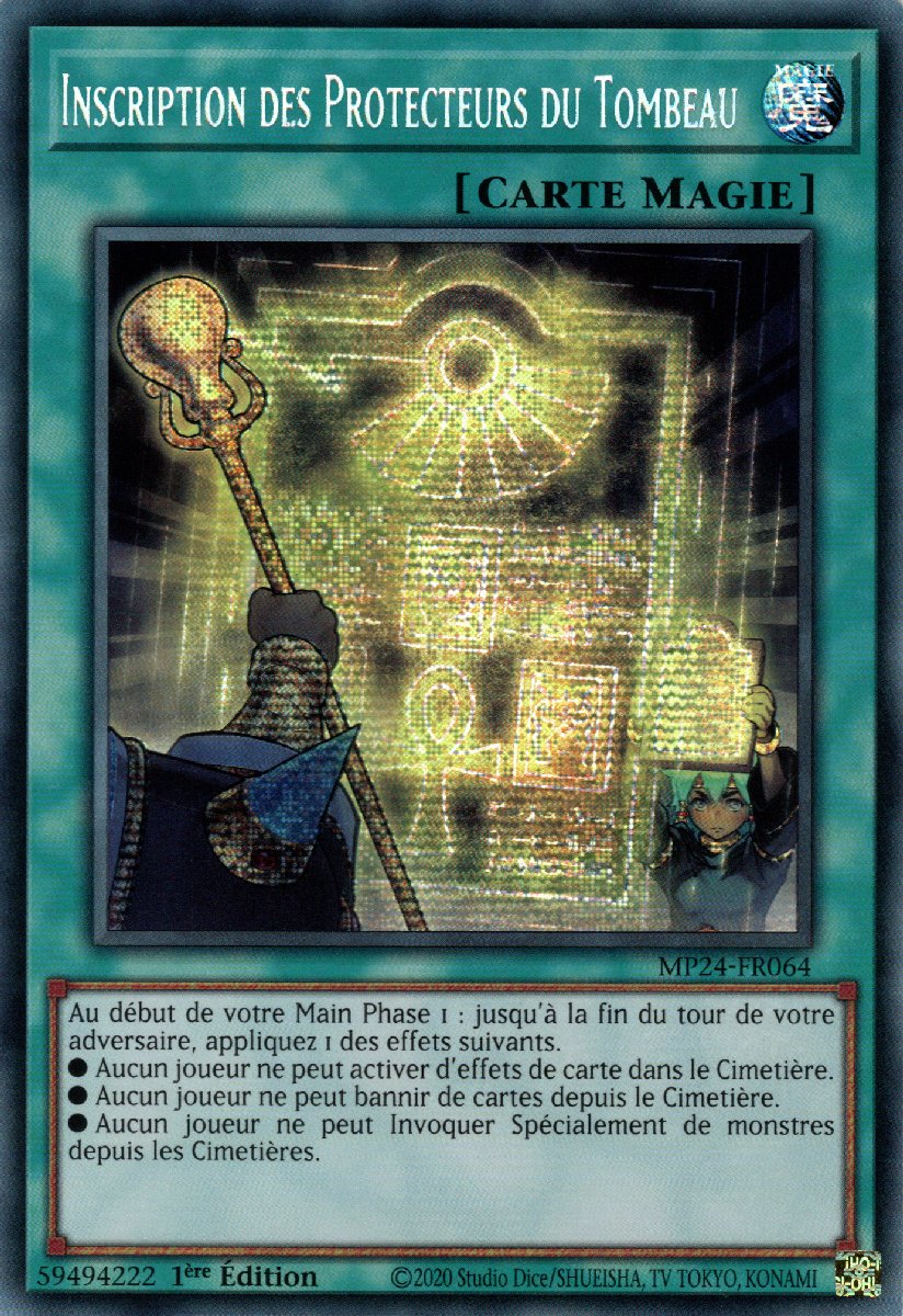 Inscription des Protecteurs du Tombeau