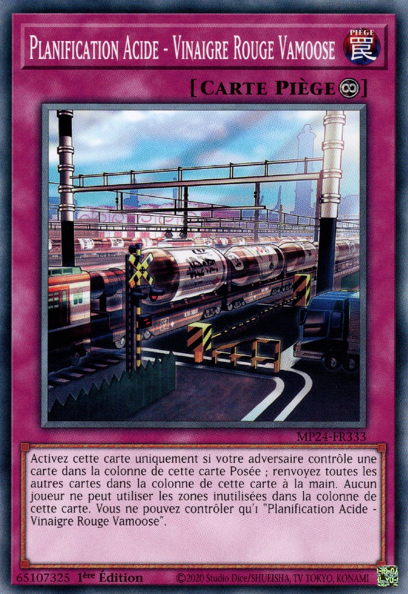 Planification Acide - Vinaigre Rouge Vamoose