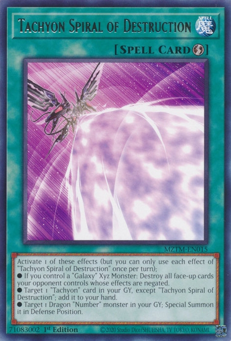 Spirale de Destruction Tachyon
