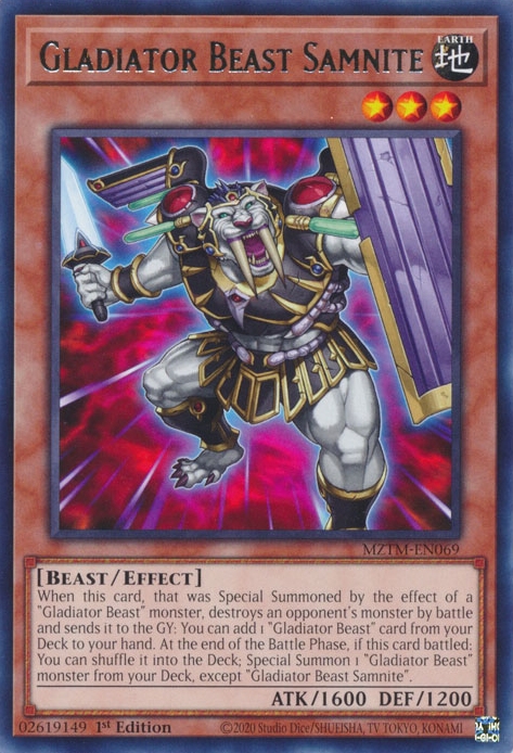 Samnite, Bête Gladiateur
