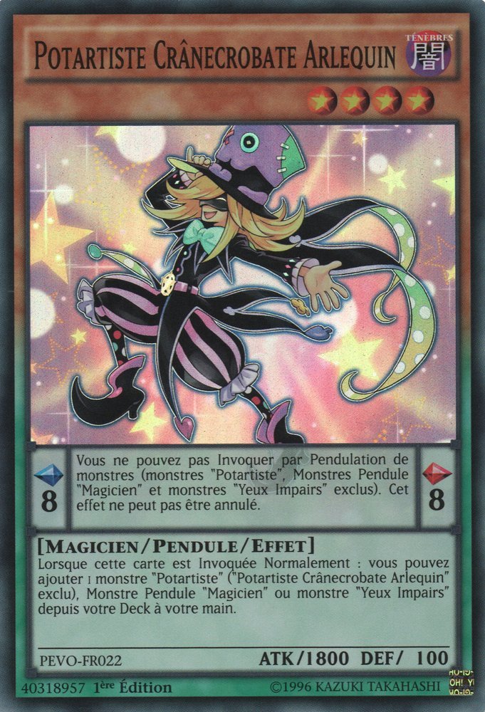 Potartiste Crânecrobate Arlequin