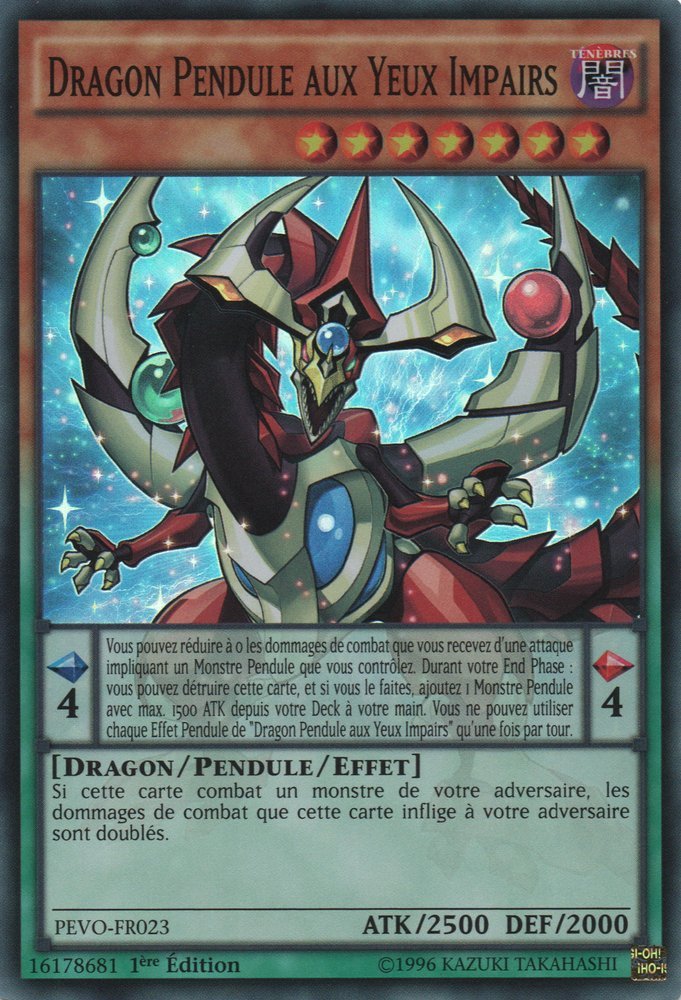 Dragon Pendule aux Yeux Impairs