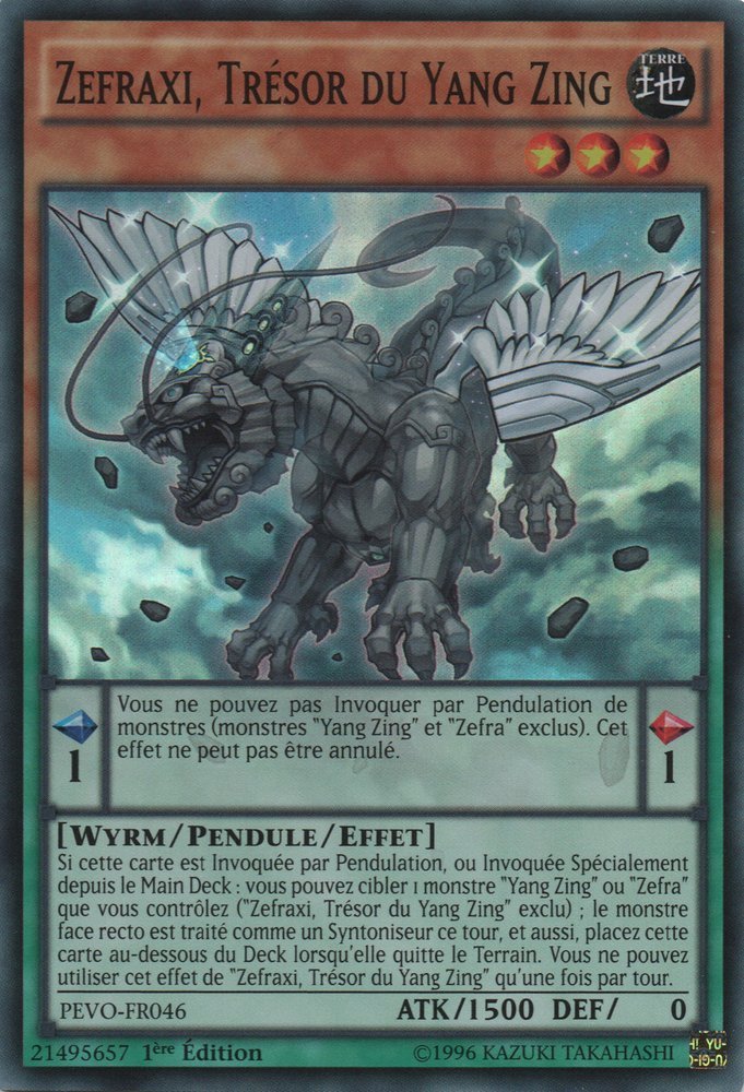 Zefraxi, Trésor du Yang Zing