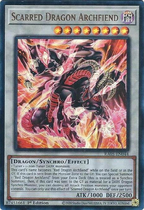Dragon Rouge Archdémon Meurtri (Scarred Dragon Archfiend) - Carte 