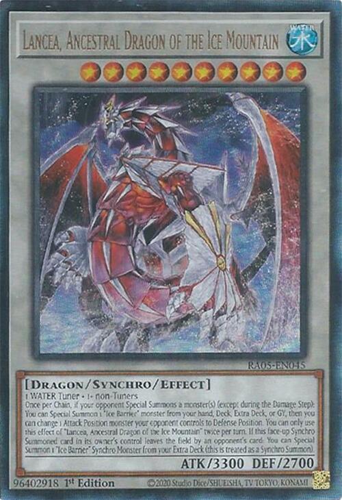 Lancea, Ancestral Dragon of the Ice Mountain - Yu-Gi-Oh! card