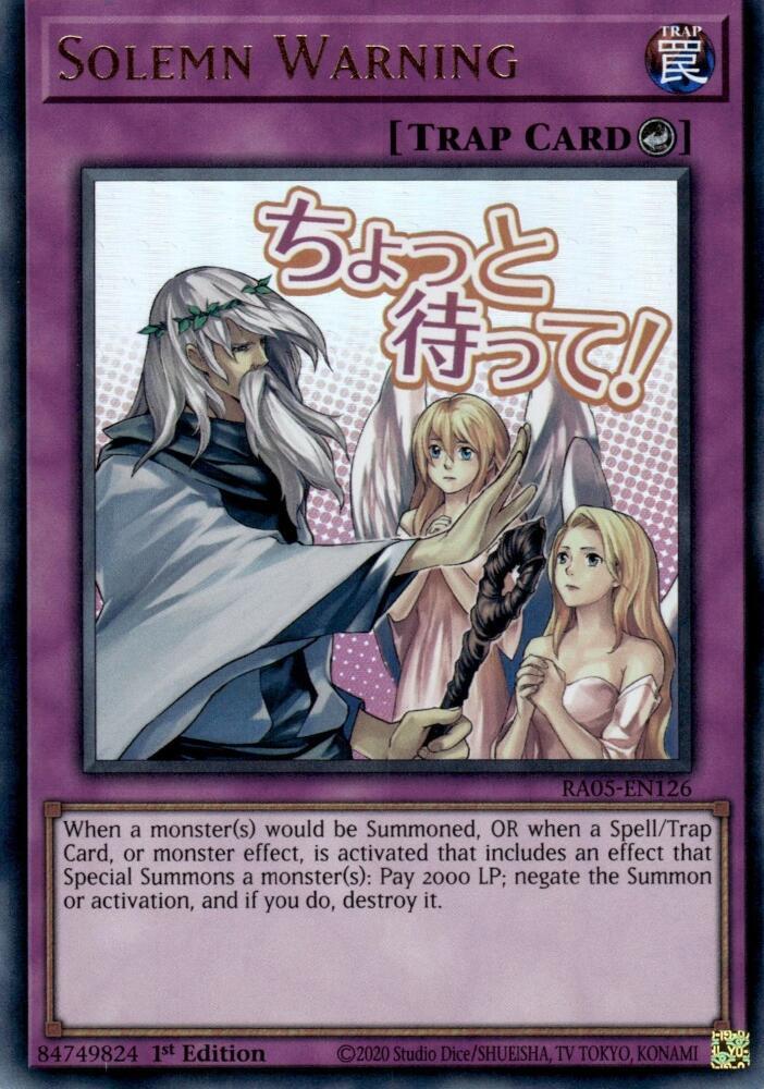 遊戯王 Solemn Warning 英語版 1枚 Solemn Warning - Yu-Gi-Oh! card (31348) | Playin