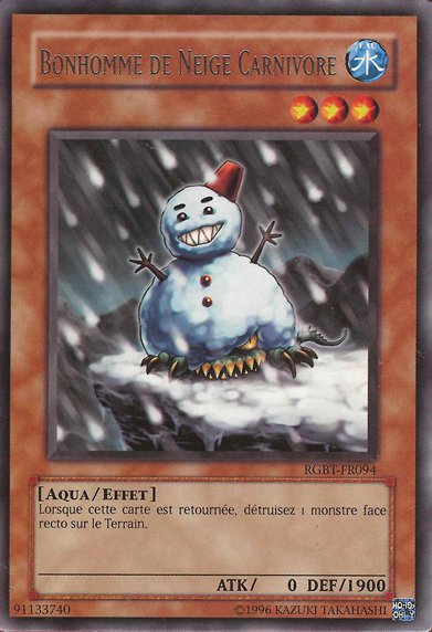 Bonhomme de Neige Carnivore