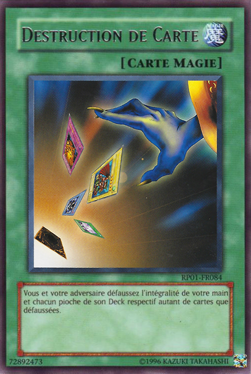 Destruction de Carte