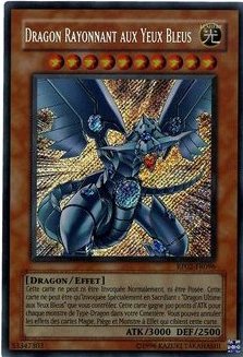Dragon aux Yeux Bleus Rayonnants
