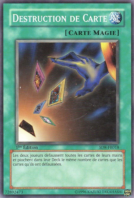 Destruction de Carte