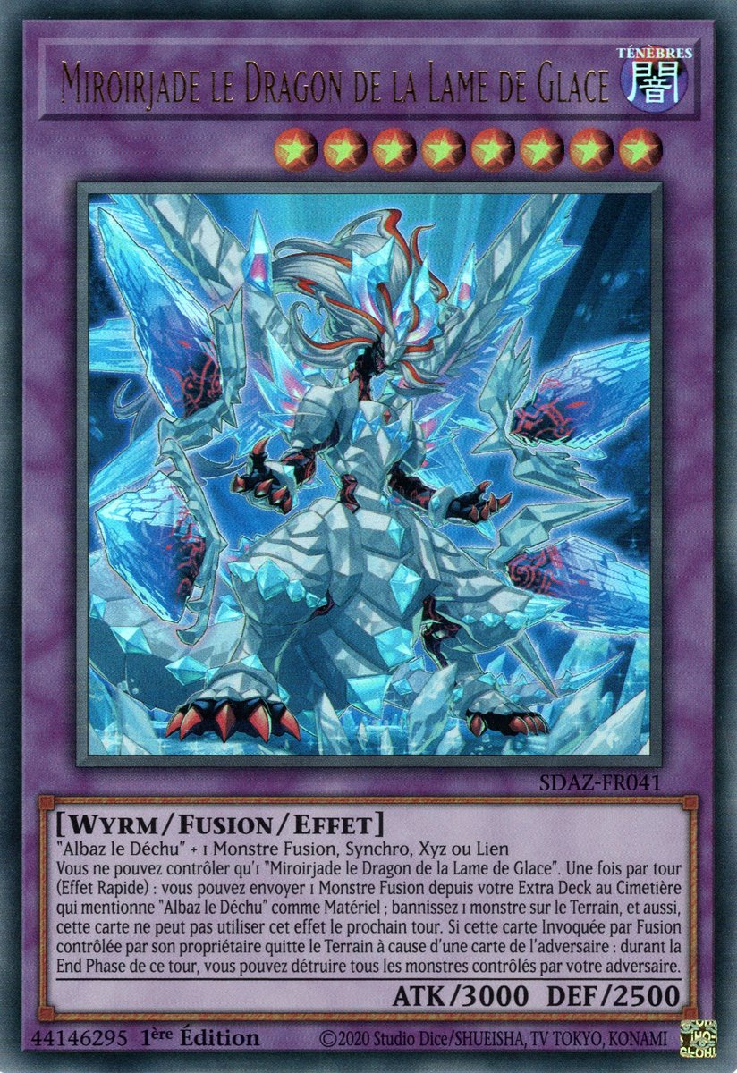 Miroirjade le Dragon de la Lame de Glace