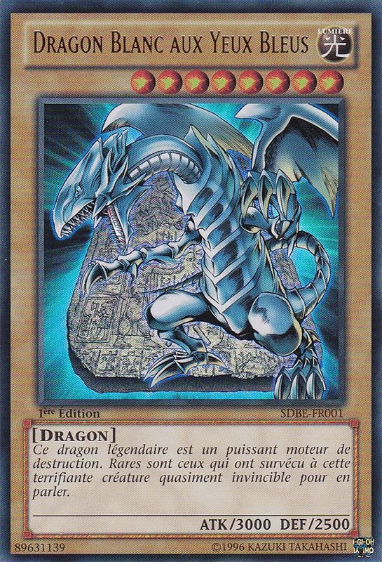 Dragon Blanc aux Yeux Bleus