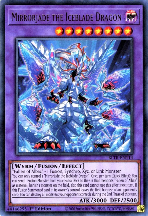 Miroirjade le Dragon de la Lame de Glace