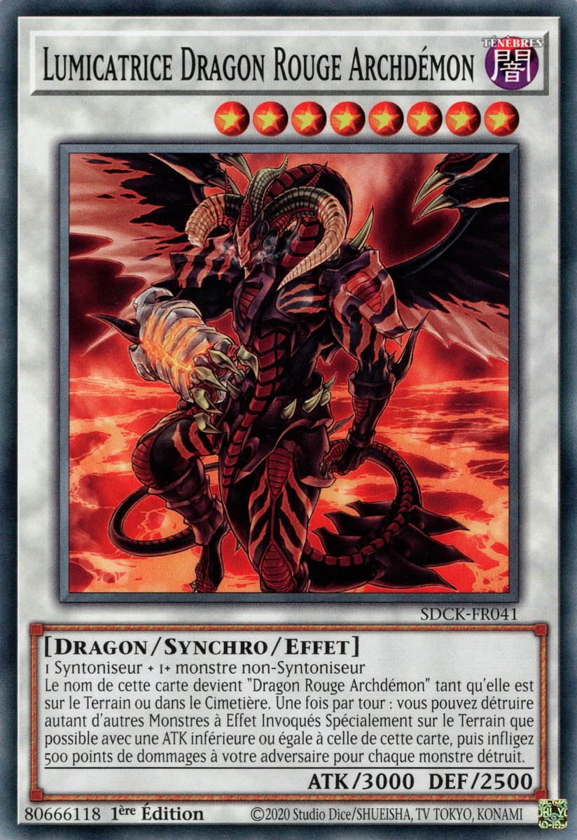 Lumicatrice Dragon Rouge Archdémon