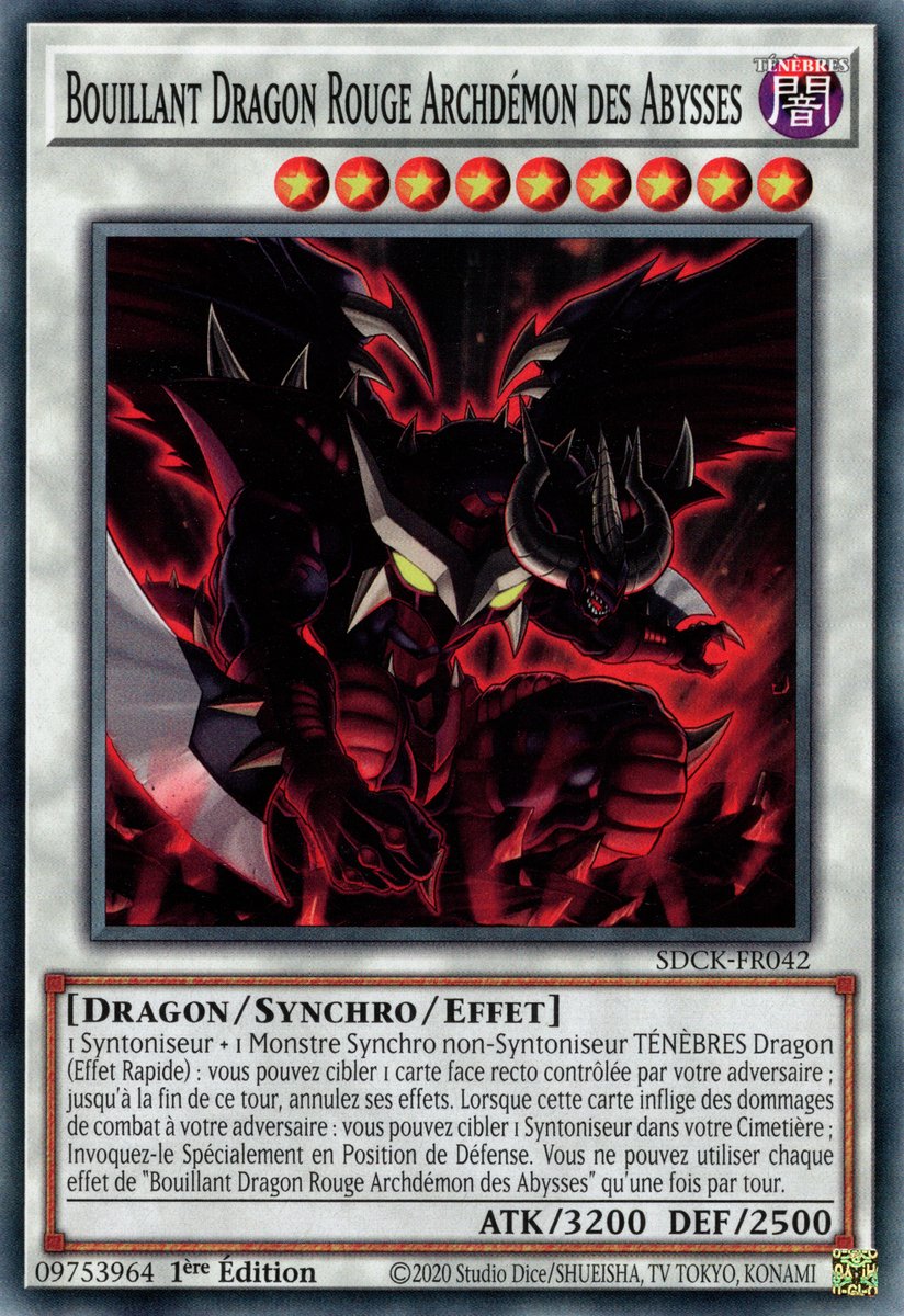 Bouillant Dragon Rouge Archdémon des Abysses