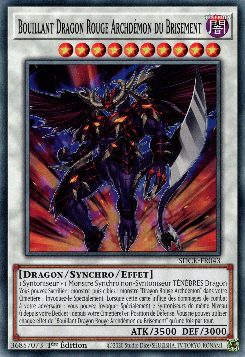 Bouillant Dragon Rouge Archdémon du Brisement