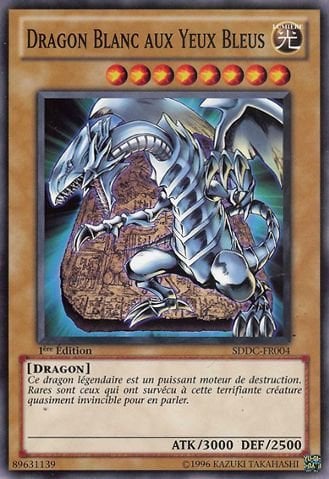 Dragon Blanc aux Yeux Bleus