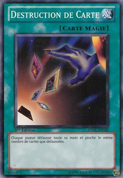 Destruction de Carte