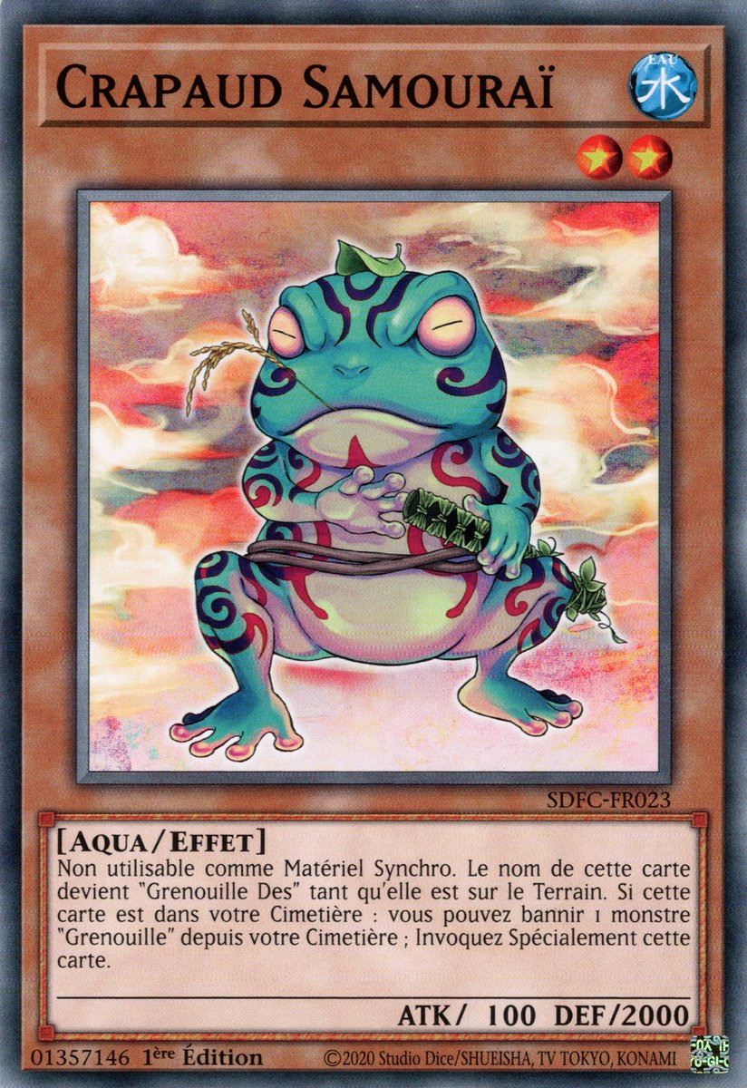Crapaud Samouraï
