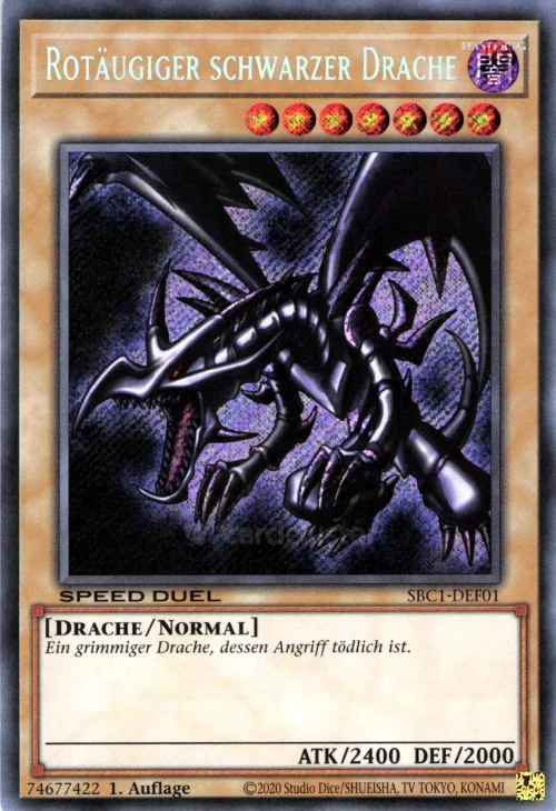Dragon Noir Aux Yeux Rouges