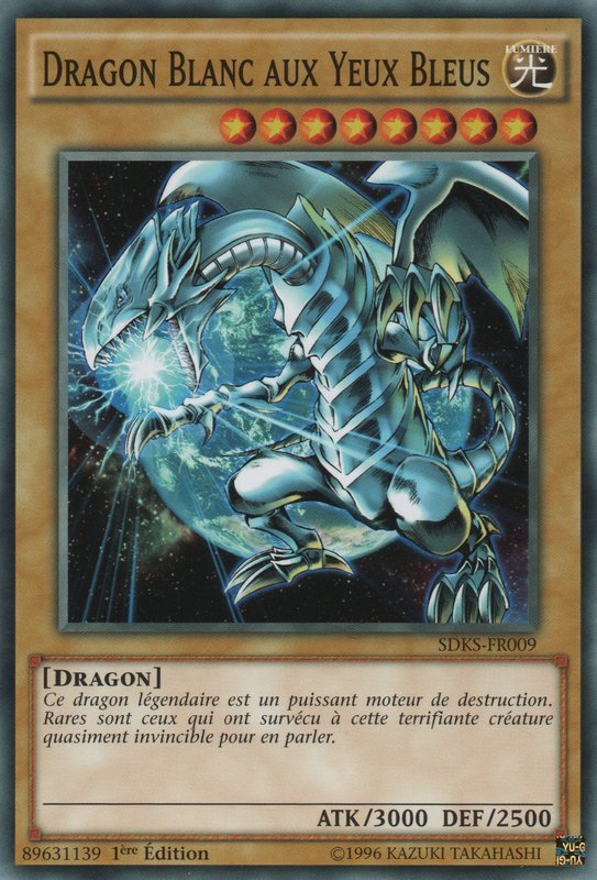 Dragon Blanc aux Yeux Bleus