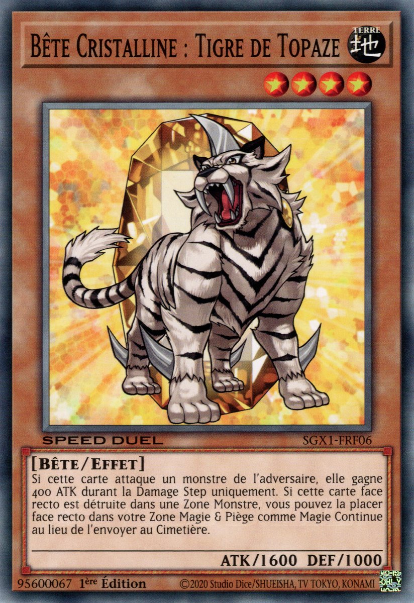 Bête Cristalline : Tigre de Topaze