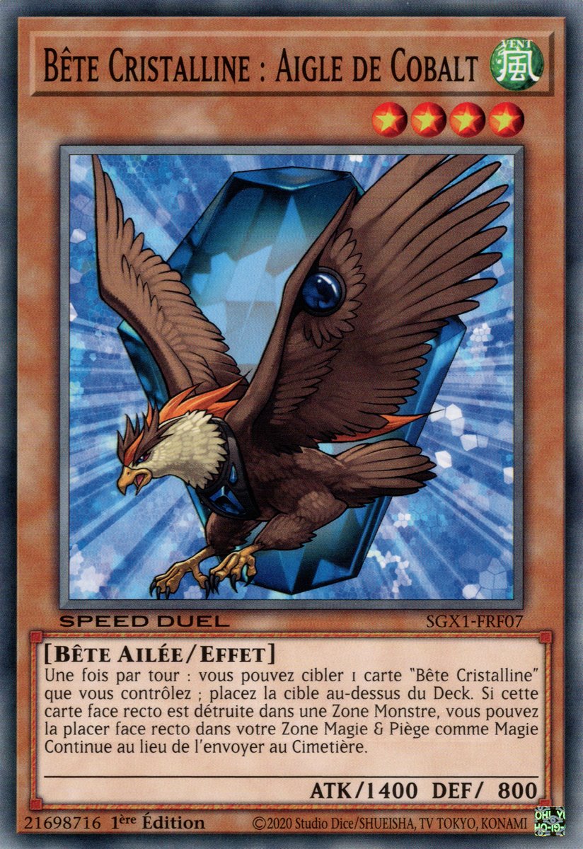 Bête Cristalline : Aigle de Cobalt