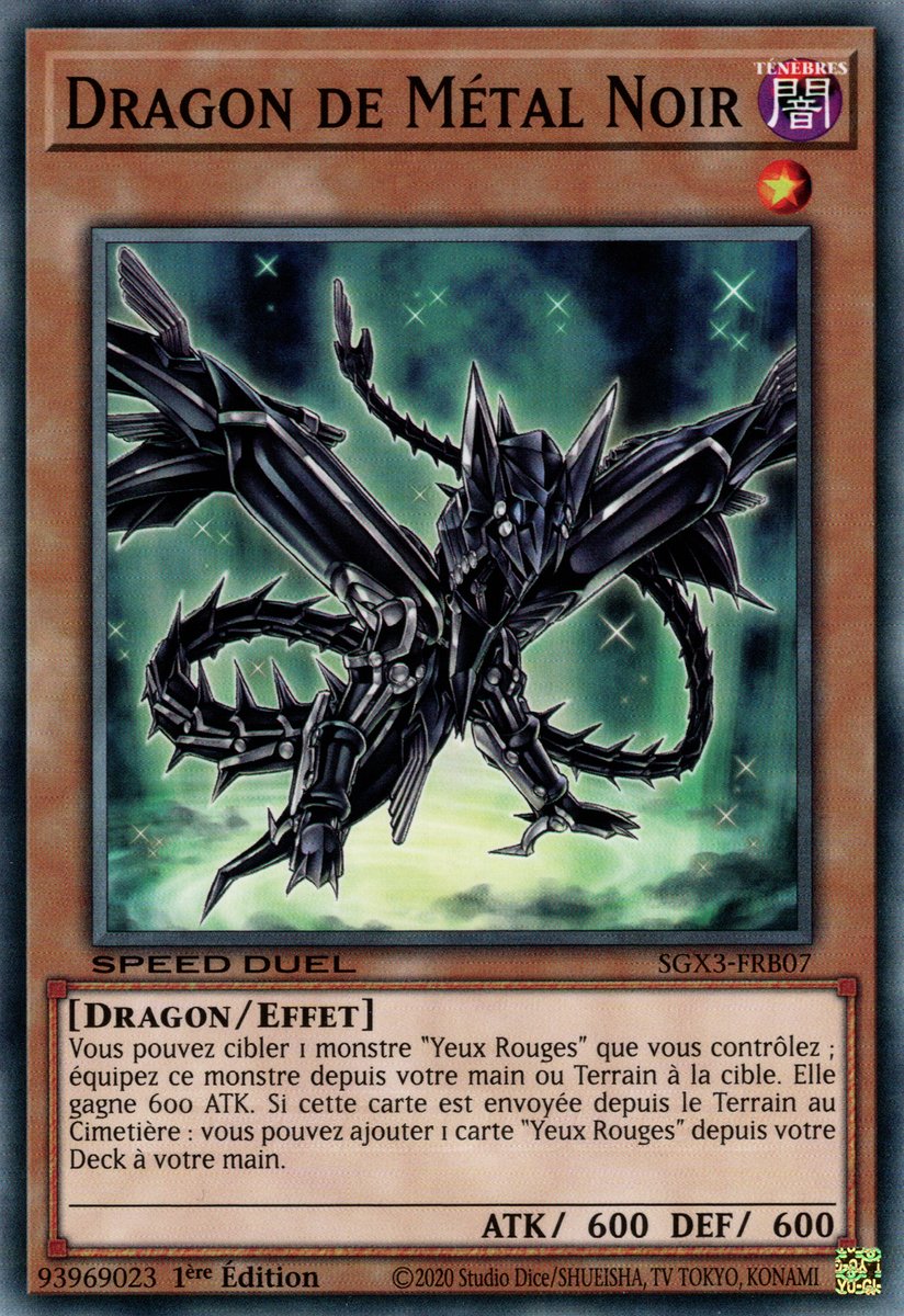 Dragon de Métal Noir