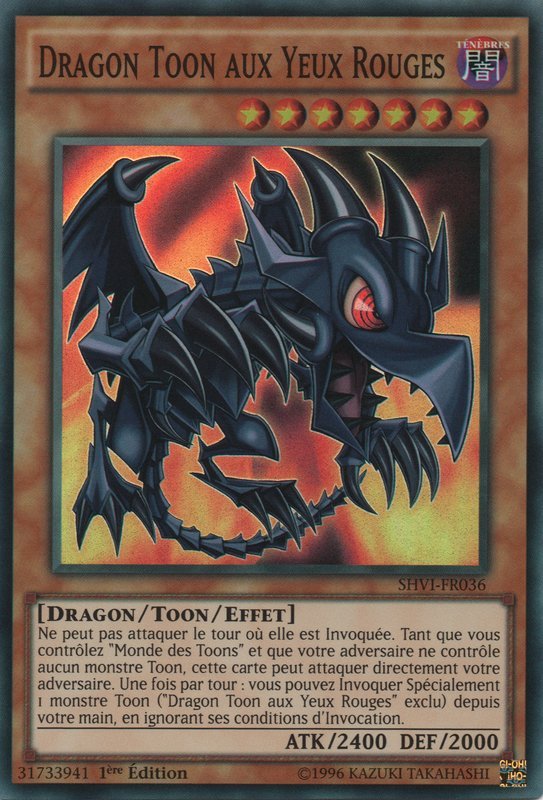 Dragon Toon aux Yeux Rouges