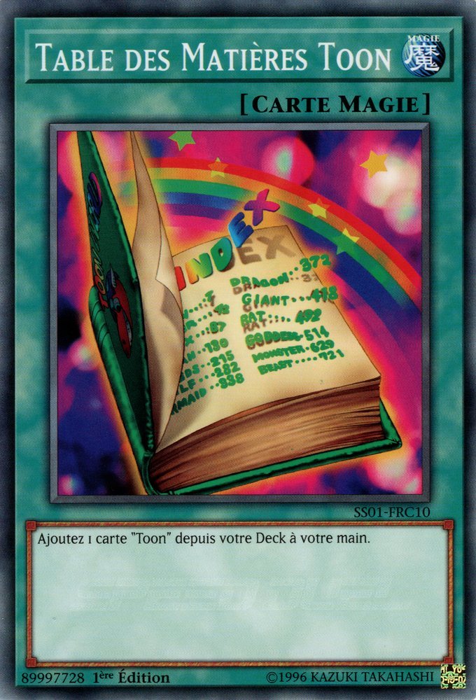 Table Des Matières Toon