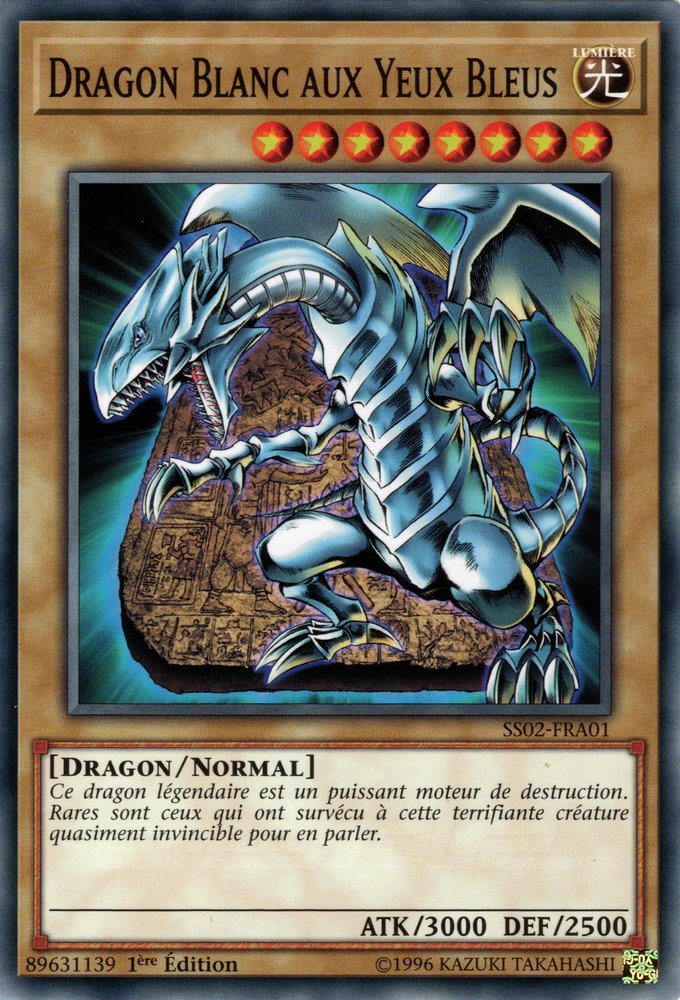 Dragon Blanc aux Yeux Bleus