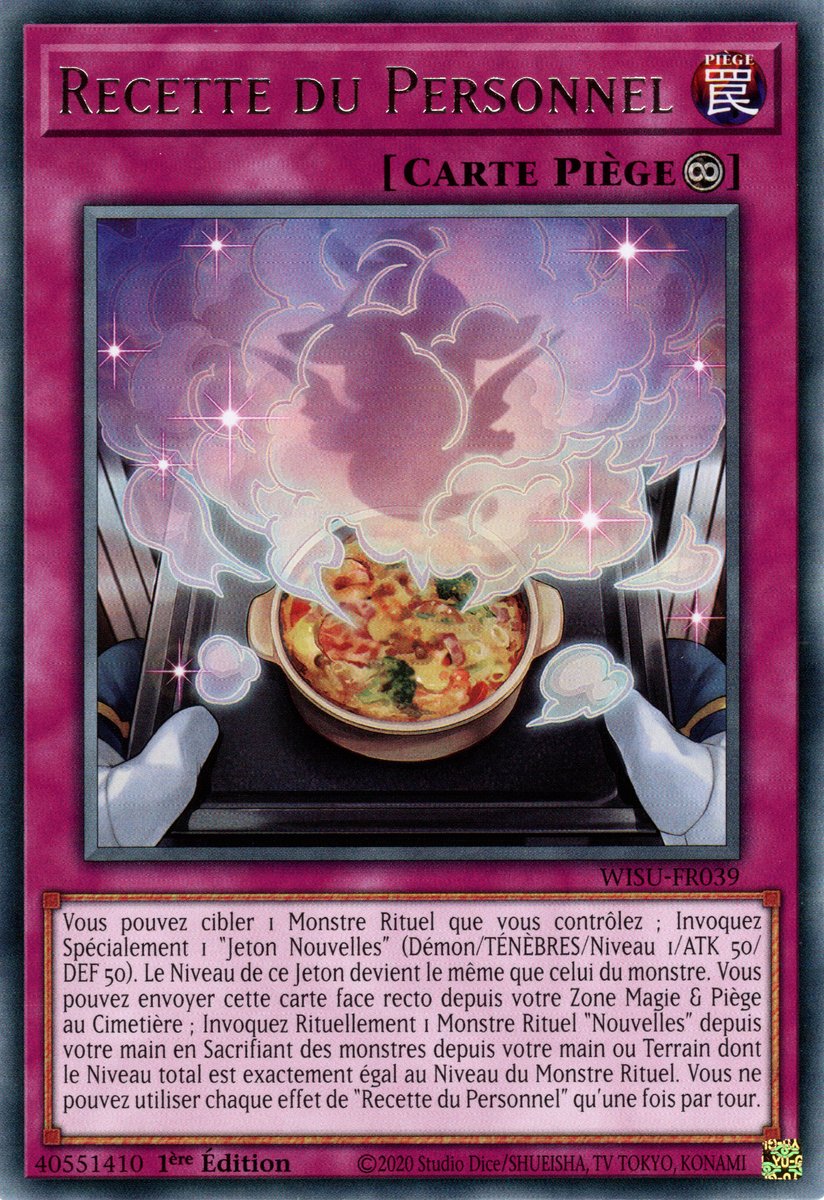 Recette du Personnel