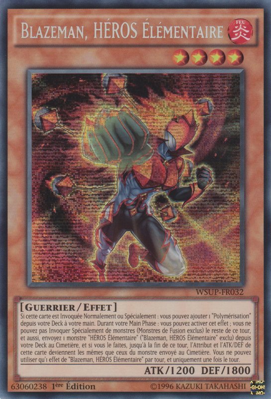 Blazeman, HÉROS Élémentaire
