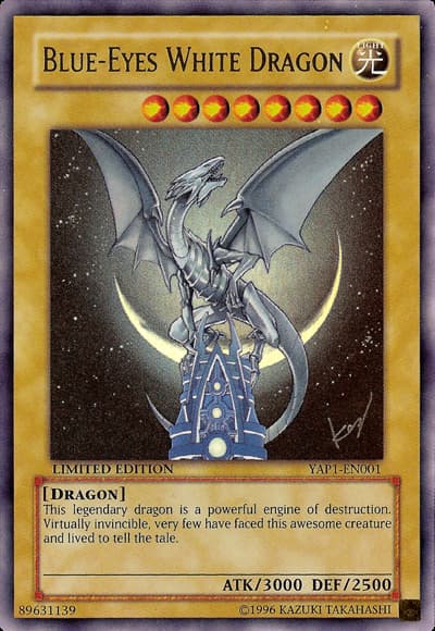 Dragon Blanc aux Yeux Bleus