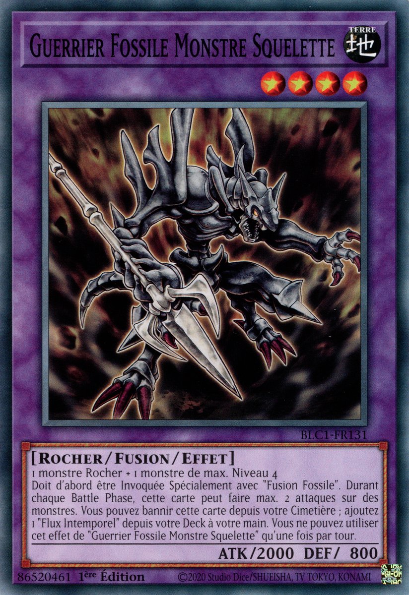 Guerrier Fossile Monstre Squelette