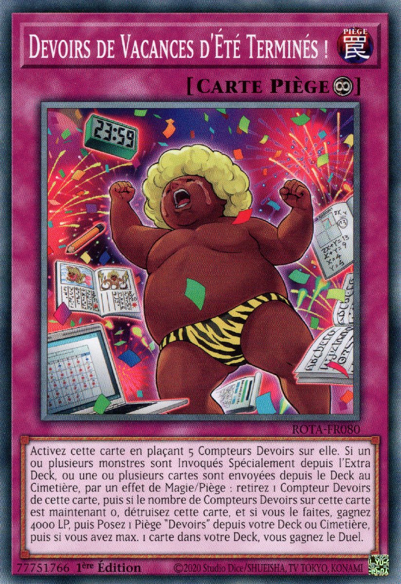 Devoirs de Vacances d'Été Terminés !