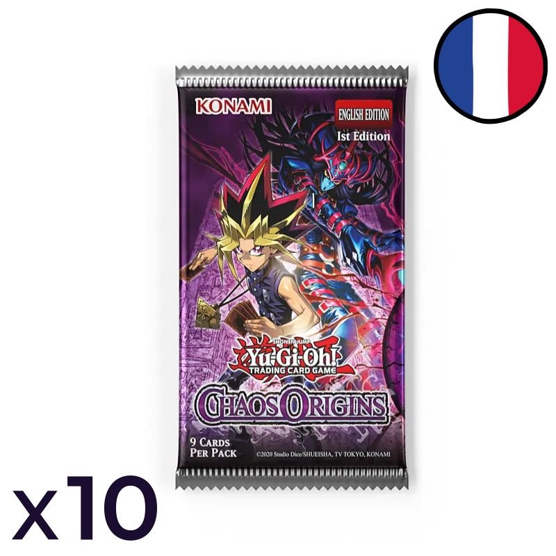 Lot de 10 Boosters Chaos Origins - Yu-Gi-Oh! FR