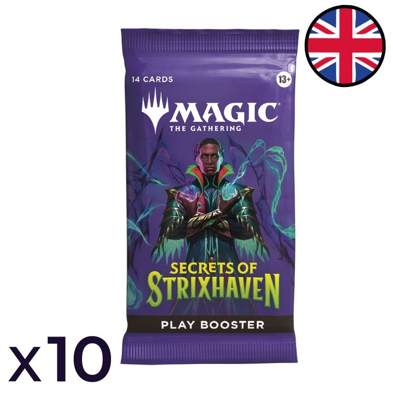Lot de 10 boosters de jeu Les Secrets de Strixhaven - Magic EN