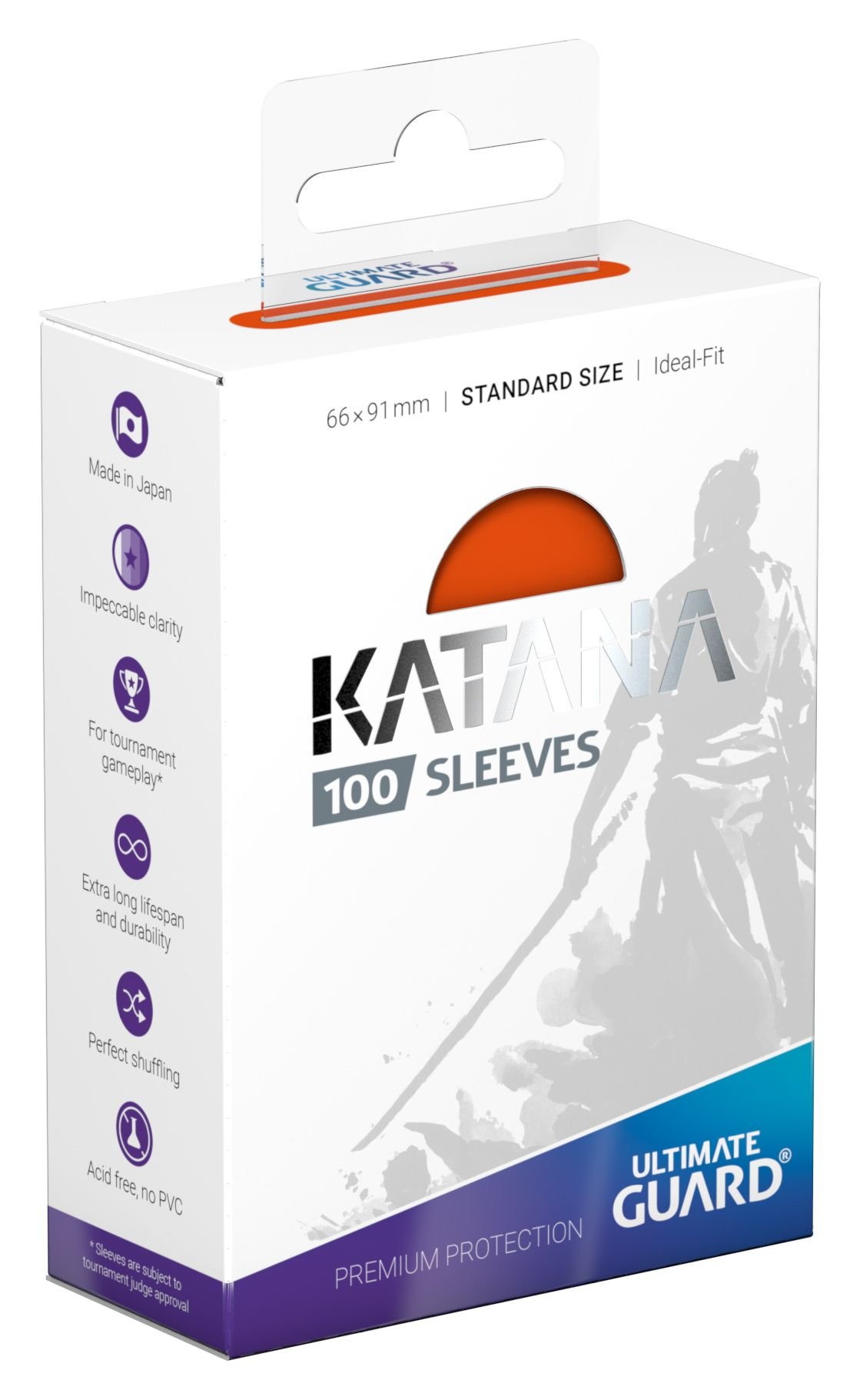 100 pochettes Katana format Standard Orange - Ultimate Guard