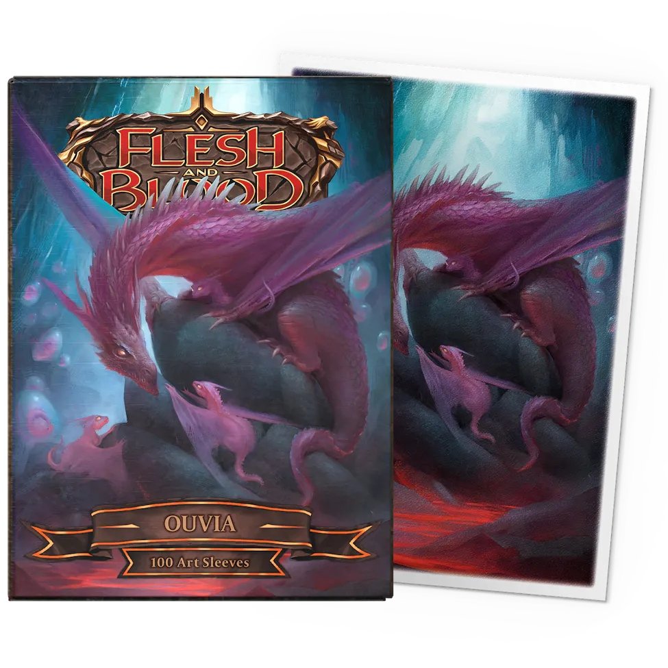 100 Matte Art Sleeves Standard Size Ouvia Flesh and Blood  - Dragon Shield