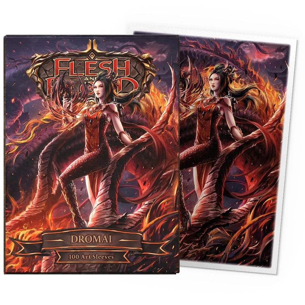 100 Pochettes Matte Art Format Standard Flesh & Blood Uprising Dromai - Dragon Shield